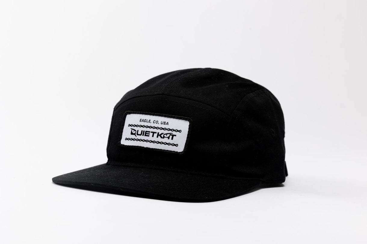 5 Panel Hat - Black